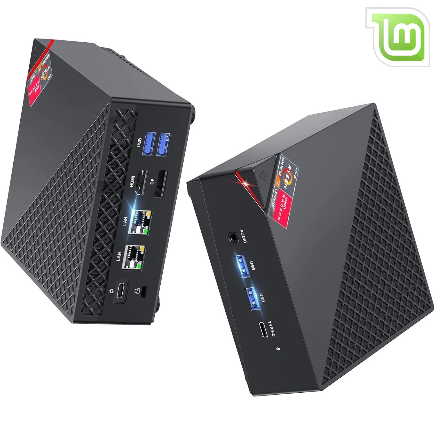 NiPoGi Mini PC<br>AMD Ryzen 5 7430U<br>32 Go de RAM DDR4<br>512 Go de SSD NVME M.2