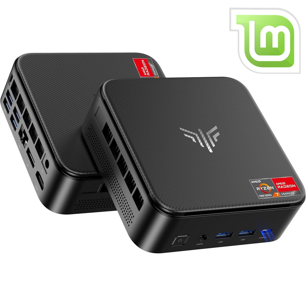 NiPoGi Mini PC<br>AMD Ryzen 7 7735HS<br>24GB LPDDR5 RAM<br>1TB NVME M.2 SSD (Kopie)